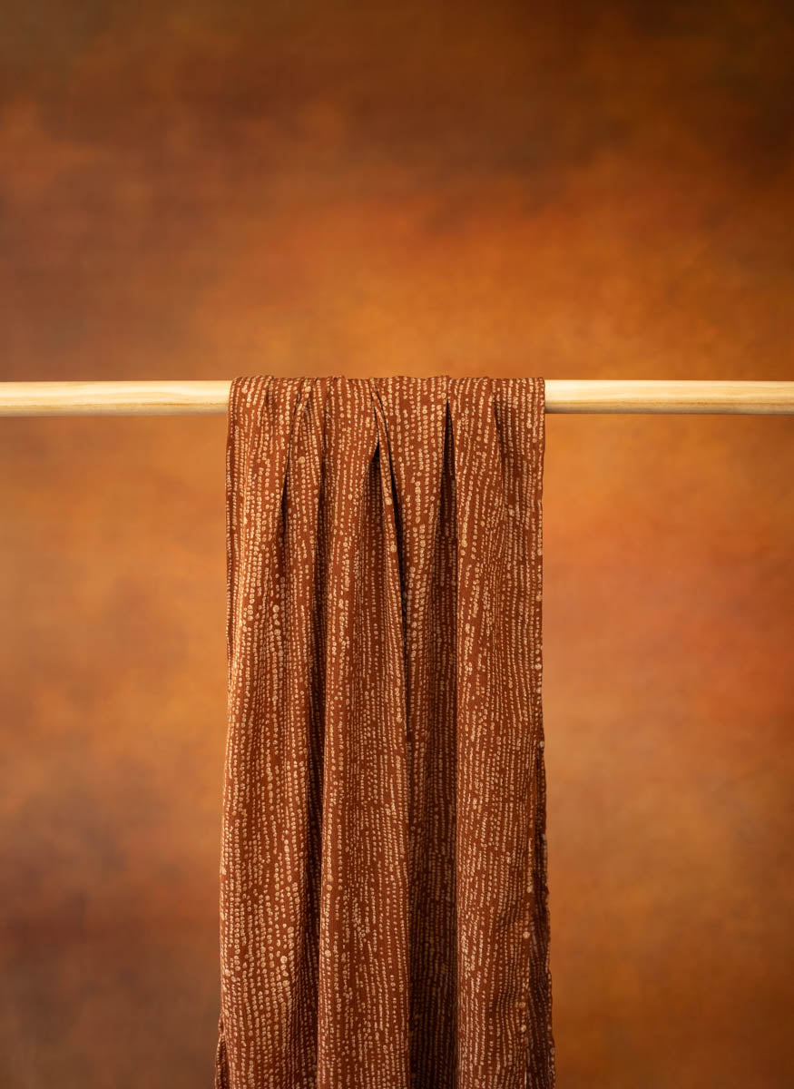 Golden Caramel Rooibos Stripe Rayon Headwrap