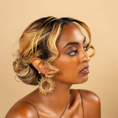 Yara Double Band Gold Plated Crown Headband
