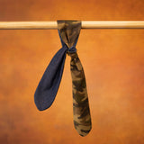 Camo Meil Camouflage & Dark Blue Denim Double-Sided Tie Headband