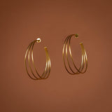 Chia Triple Hoop Earrings