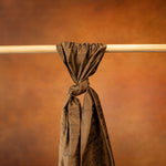 Ganache Rich Chocolate Brown Silk Evening Headwrap