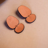 Haiti Design Co. - Brown Leather Earrings Final