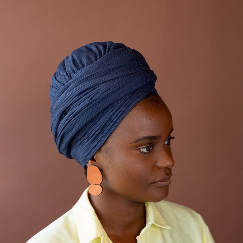 Haiti Design Co. - Brown Leather Earrings Final