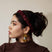 Merlot Burgundy Satin Ruched Headband