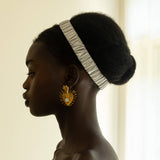 Misty Satin Ruched Headband