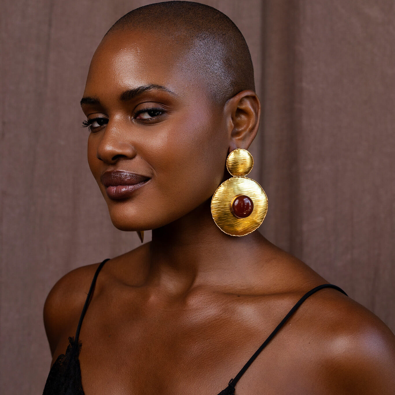 Noemi Earrings - Red Carnelian