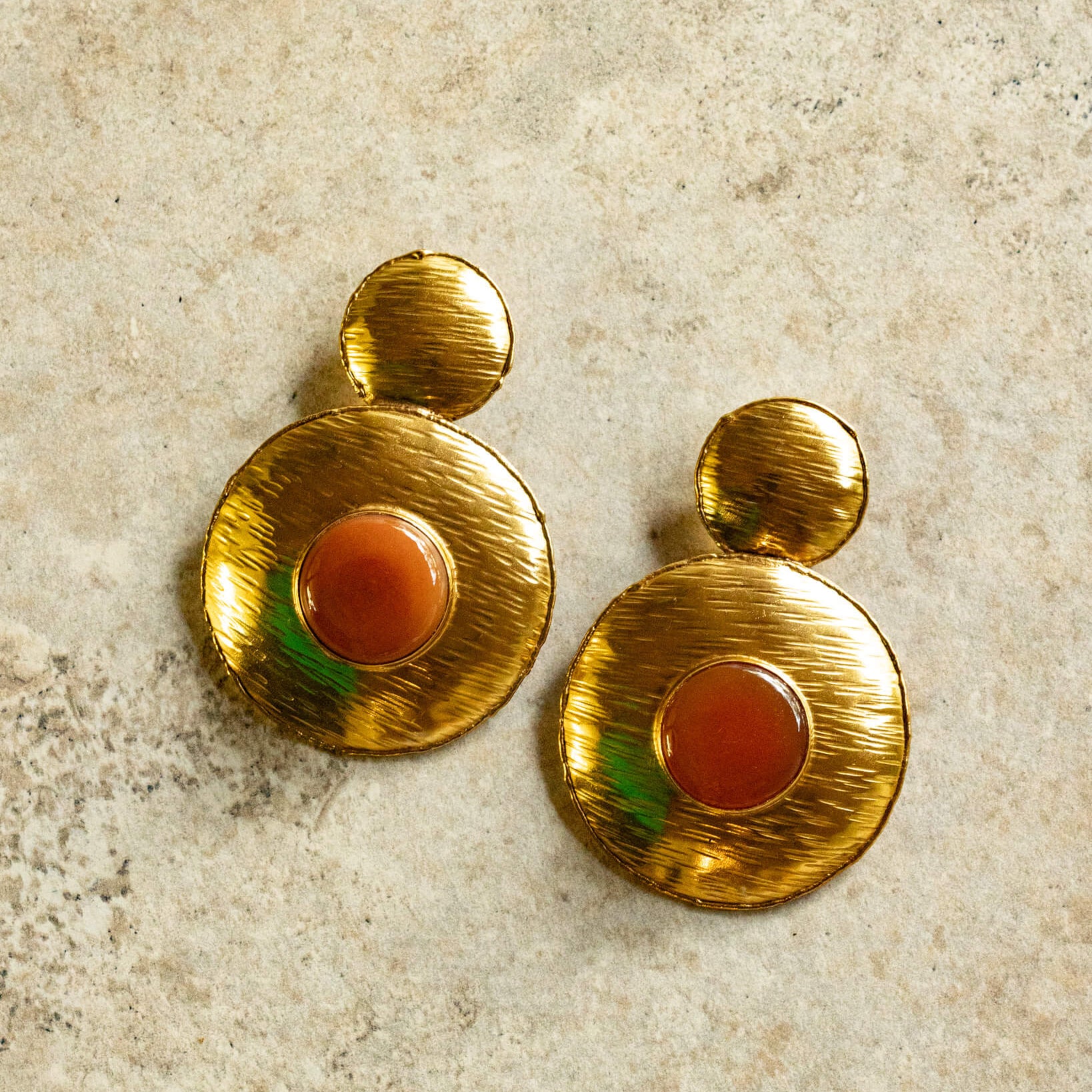 Noemi Earrings - Red Carnelian