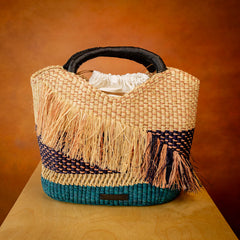 AAKS Oroo Natural Raffia Tote Bag