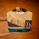 AAKS Oroo Natural Raffia Tote Bag