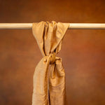 Pyrite Beige Silk Evening Headwrap