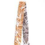 Cay Sandy Orange Palm Leaf Print Double-Sided Headband