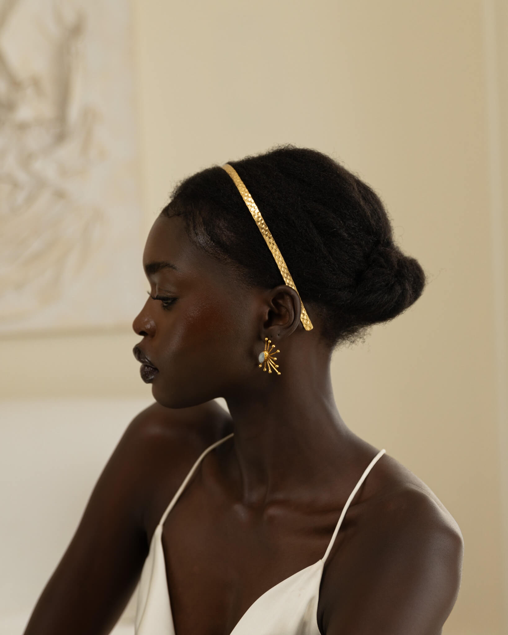 Yara Classic Band Gold Plated Crown Headband