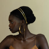 Yara Double Band Gold Headband