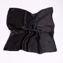 Caviar Black Sand Wash Satin Head Scarf for Hair Protection