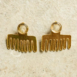 Seren Earrings -  Clear Quartz