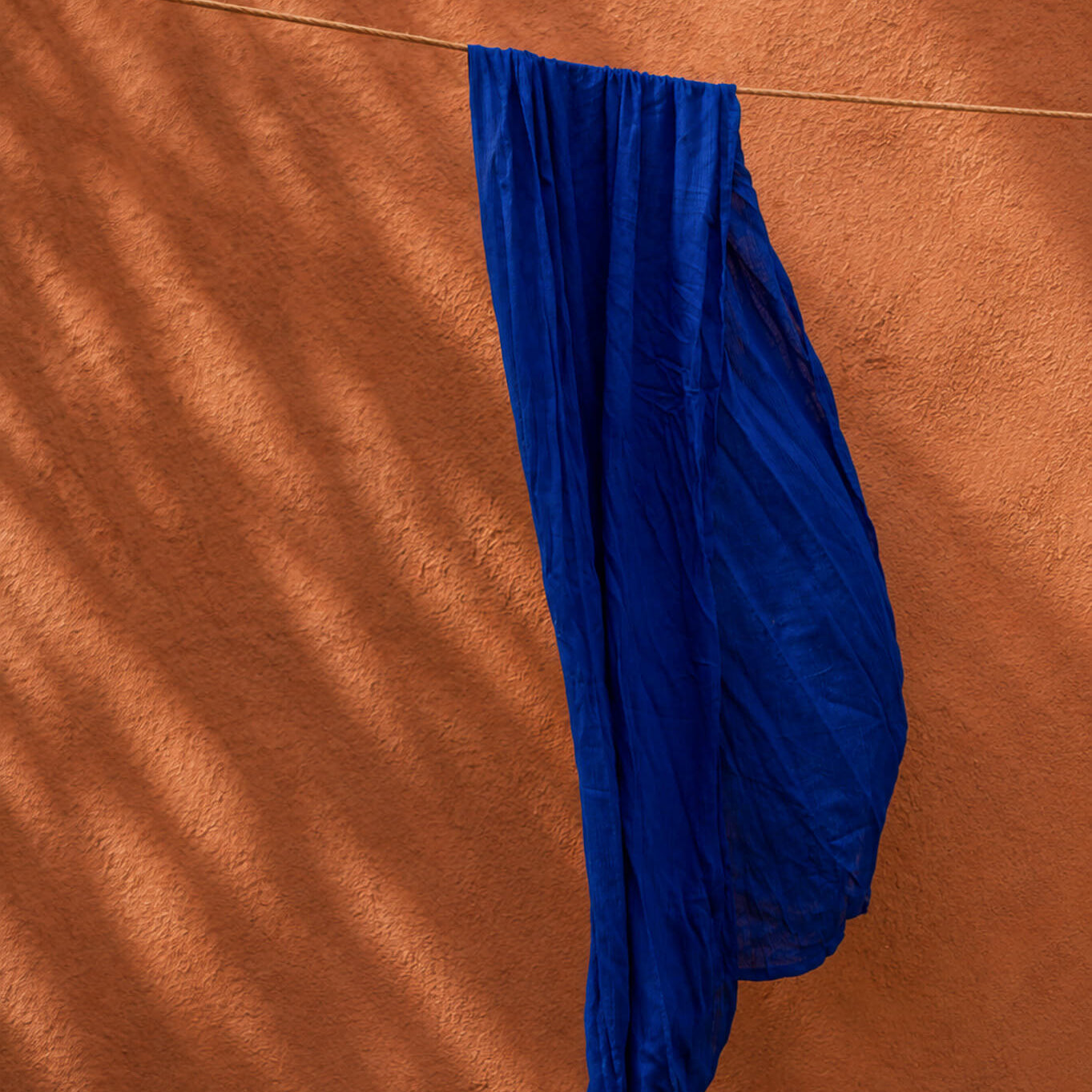 Azure Crinkle Flow Headwrap