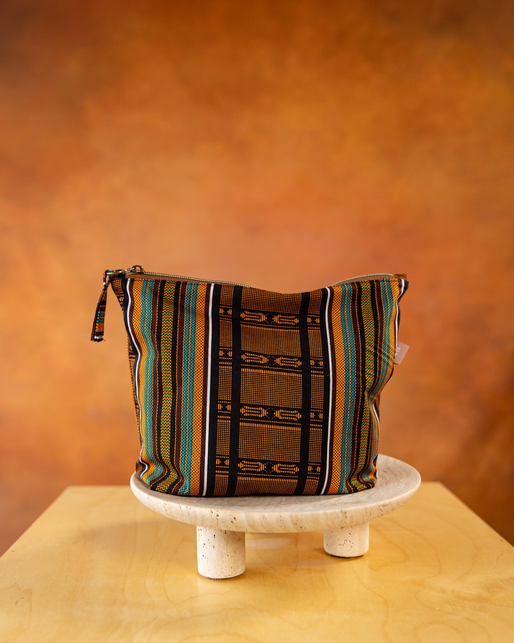 Kente Kumas African Print Carry All Pouch