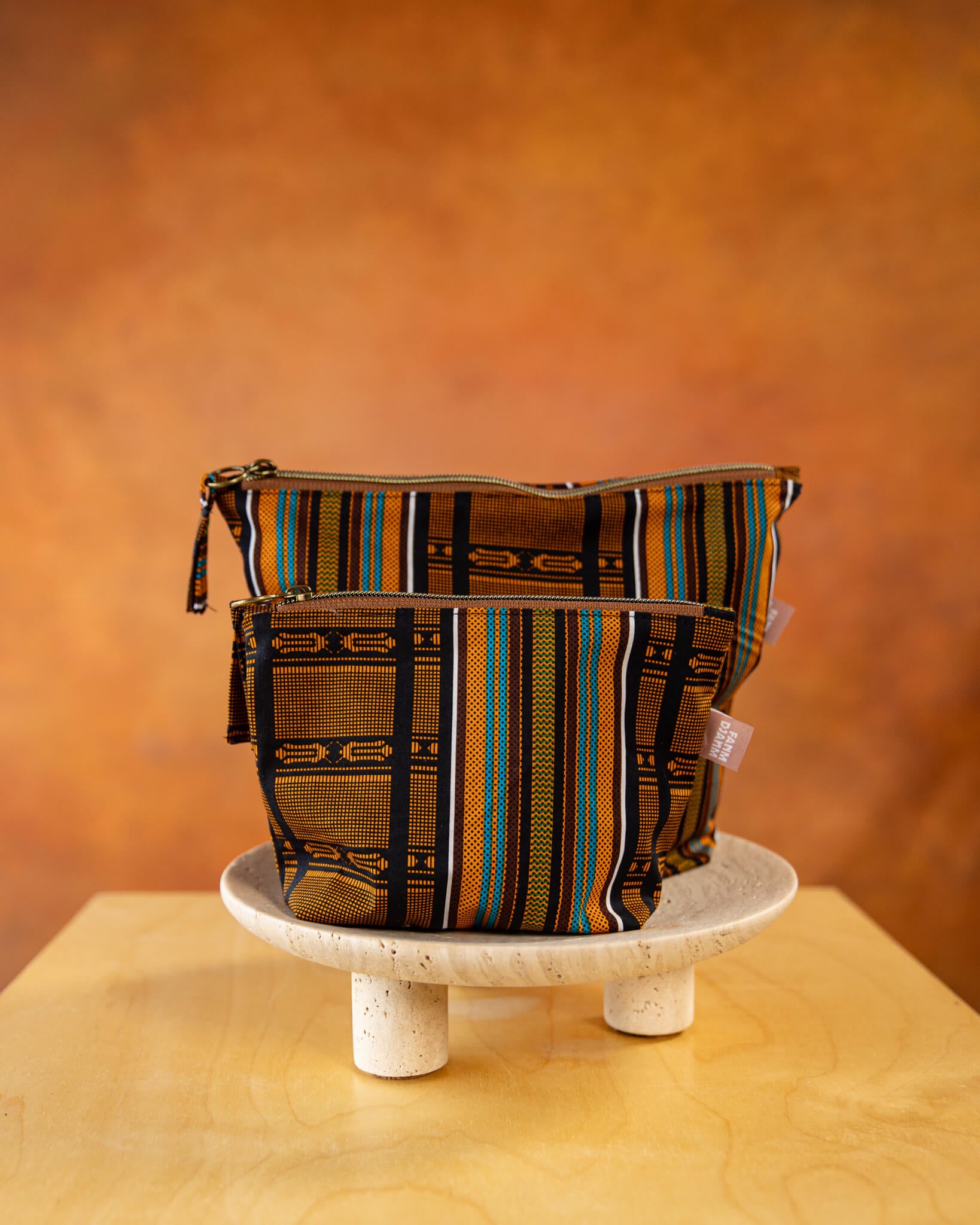 Kente Kumas African Print Carry All Pouch