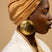 Chaka Round Large Hammered Gold-Plated Earrings