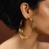 Chia Triple Hoop Earrings