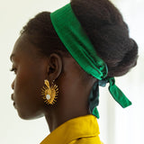 Eden Satin-lined Tie Headband