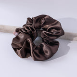 Espresso Satin Scrunchie