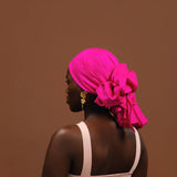 Fuxia Silk Headwrap