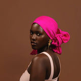 Fuxia Silk Headwrap
