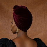 Garnet Velvet Headwrap