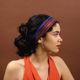 Jewel Satin-lined Tie Headband