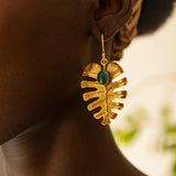 Audry's Jewelry - Monstera Earrings