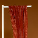 Namibia Rust-Red Stripe Pattern Woven Cotton Headwrap