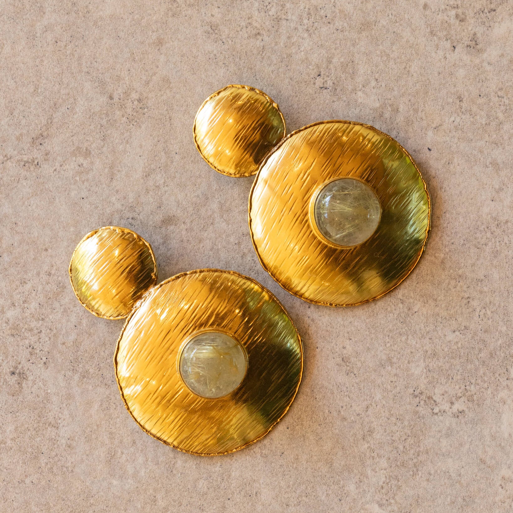 Noemi Earrings - Clear Quartz
