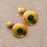 Noemi Earrings - Green Chaldcedony