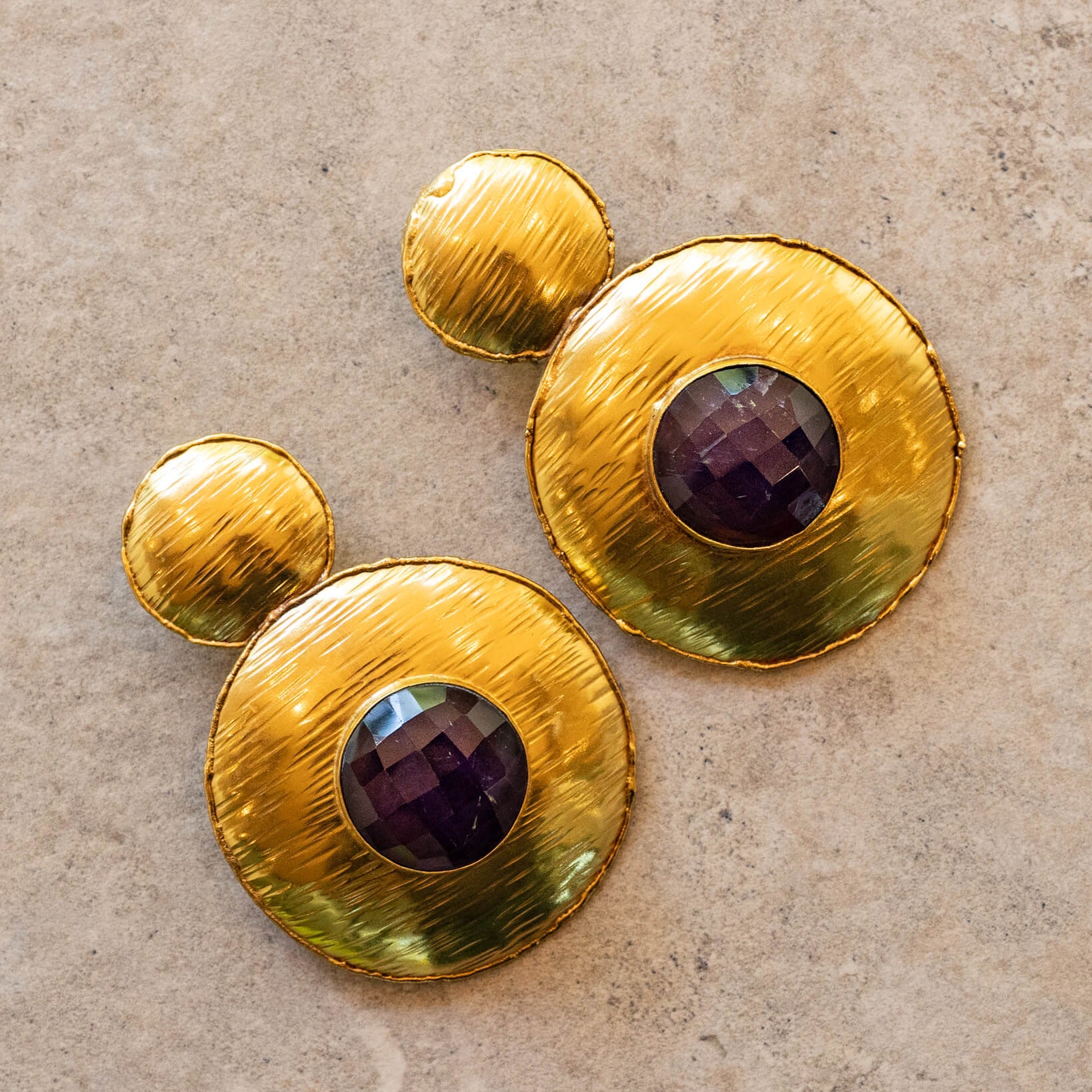 Noemi Earrings - Amethyst