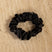 Noir Black Satin Skinny Scrunchie