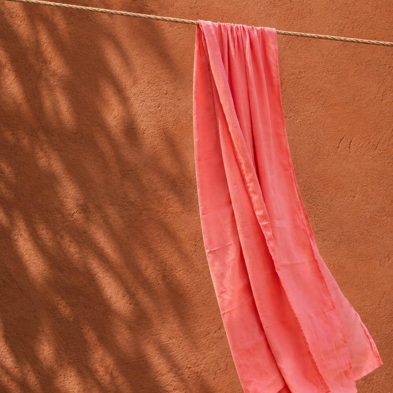 Peach Crinkle Flow Headwrap