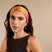 Phoenix Shimmery Orange Silk Satin-lined Tie Headband