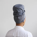 WRAP BASE™ Large Black Velvet Headwrap Volumizer & Shaper Cap