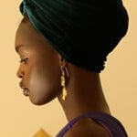 Emerald Green Velvet Headwrap