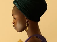 Emerald Green Velvet Headwrap