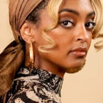 Ganache Chocolate Brown Silk WrapTie Pleaded Headband