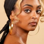 Black Silk WrapTie Pleaded Headband