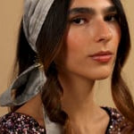 Sterling Silver Silk WrapTie Pleaded Headband