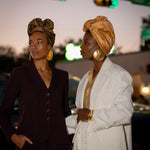 Pyrite Beige Silk Evening Headwrap