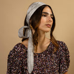 Sterling Silver Silk WrapTie Pleaded Headband