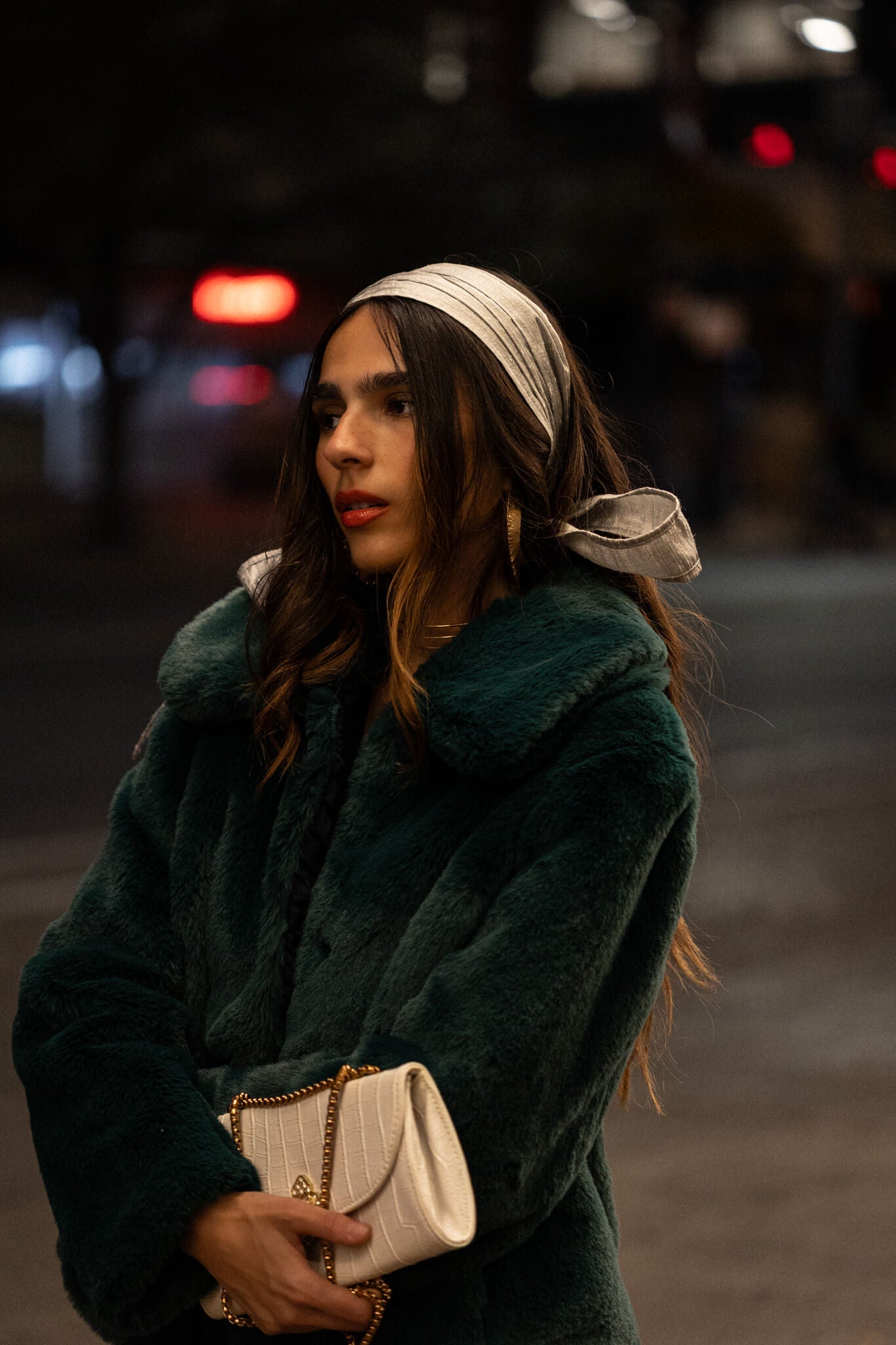 Sterling Silver Silk WrapTie Pleaded Headband