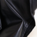 Tumbao Black Faux Leather Luxury Headwrap