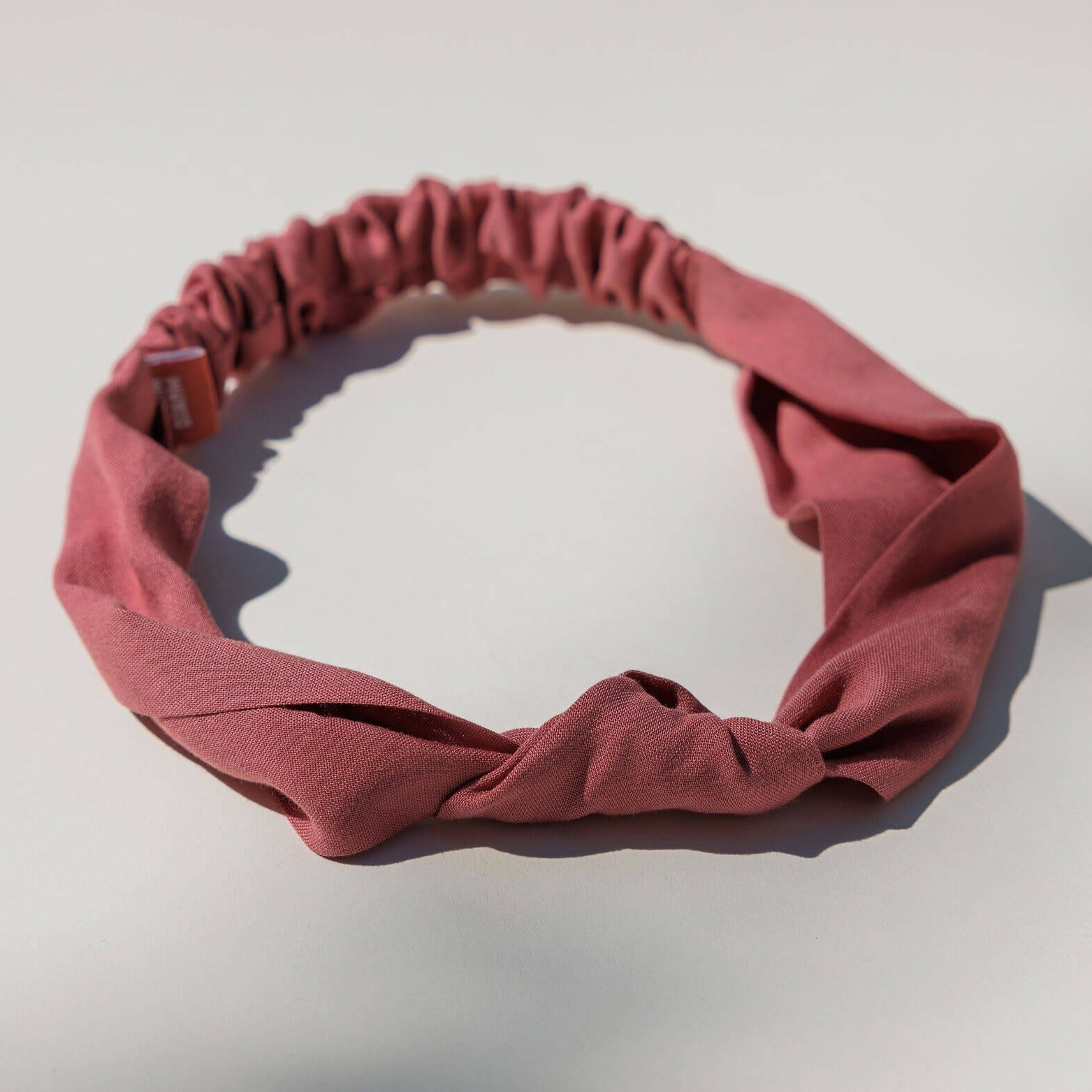 Goiaba Pink Stretch Knit Knotted Headband