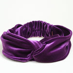 Iolite Violet Purple Velvet Twisted Headband